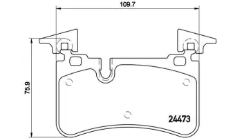 Klocki hamulcowe BREMBO P50113