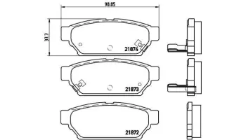 Klocki hamulcowe BREMBO P54016