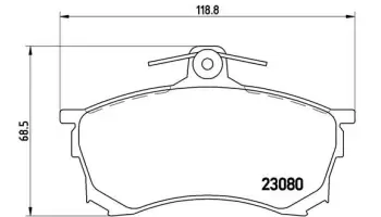Klocki hamulcowe BREMBO P54021