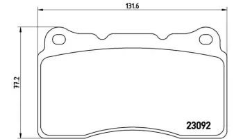 Klocki hamulcowe BREMBO P54040