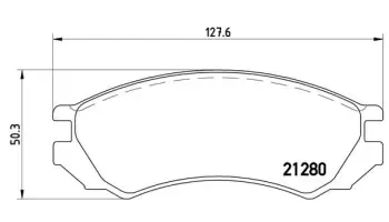 Klocki hamulcowe BREMBO P56023