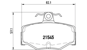 Klocki hamulcowe BREMBO P56024