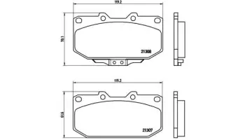 Klocki hamulcowe BREMBO P56025