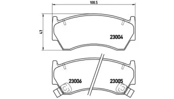 Klocki hamulcowe BREMBO P56033