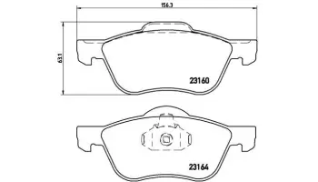 Klocki hamulcowe BREMBO P56037