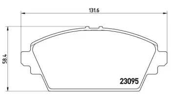 Klocki hamulcowe BREMBO P56044