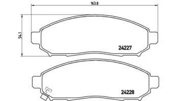 Klocki hamulcowe BREMBO P56059