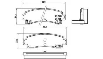 Klocki hamulcowe BREMBO P56063