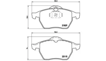 Klocki hamulcowe BREMBO P59022