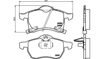 Klocki hamulcowe BREMBO P59032