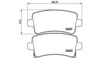 Klocki hamulcowe BREMBO P59060