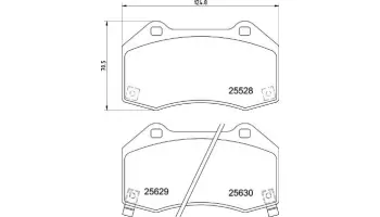 Klocki hamulcowe BREMBO P59094