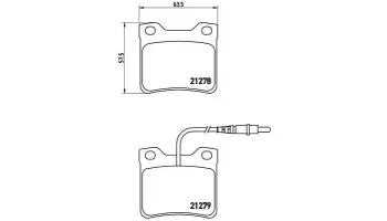 Klocki hamulcowe BREMBO P61038