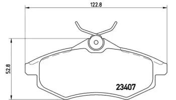 Klocki hamulcowe BREMBO P61074