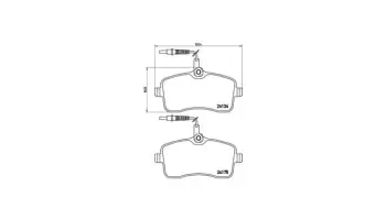 Klocki hamulcowe BREMBO P61077