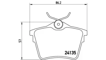 Klocki hamulcowe BREMBO P61079
