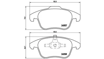 Klocki hamulcowe BREMBO P61086