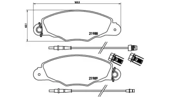 Klocki hamulcowe BREMBO P61102