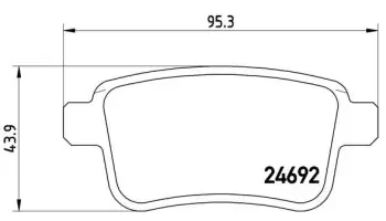 Klocki hamulcowe BREMBO P68043
