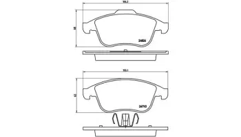 Klocki hamulcowe BREMBO P68047X