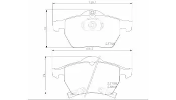 Klocki hamulcowe BREMBO P71007