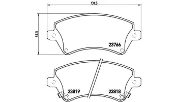 Klocki hamulcowe BREMBO P83064