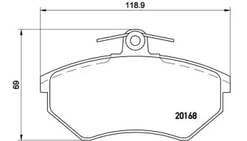 Klocki hamulcowe BREMBO P85011