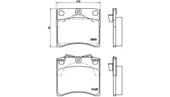 Klocki hamulcowe BREMBO P85027