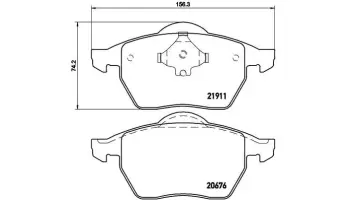 Klocki hamulcowe BREMBO P85035