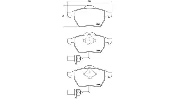 Klocki hamulcowe BREMBO P85037