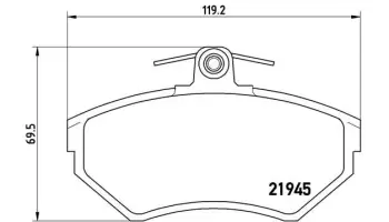 Klocki hamulcowe BREMBO P85042
