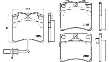 Klocki hamulcowe BREMBO P85048