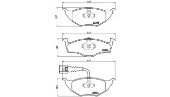 Klocki hamulcowe BREMBO P85063
