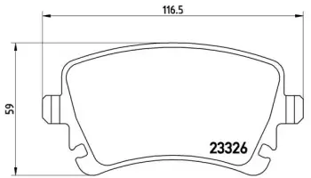 Klocki hamulcowe BREMBO P85064