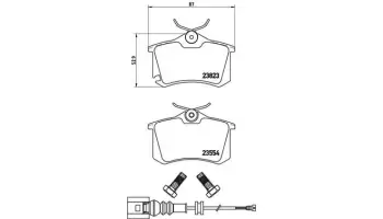 Klocki hamulcowe BREMBO P85066