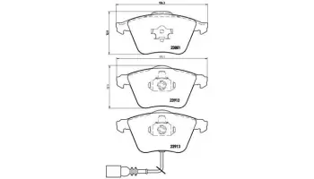 Klocki hamulcowe BREMBO P85079