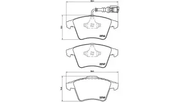 Klocki hamulcowe BREMBO P85081