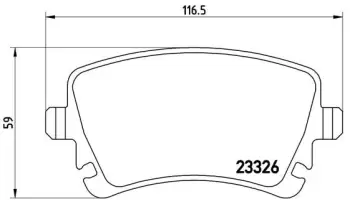 Klocki hamulcowe BREMBO P85083