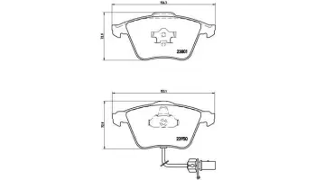 Klocki hamulcowe BREMBO P85097