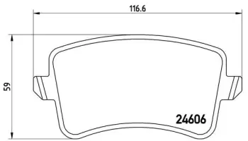 Klocki hamulcowe BREMBO P85099X