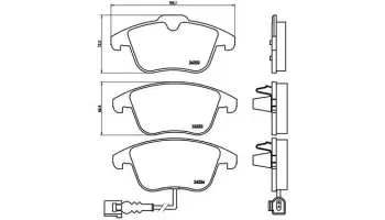 Klocki hamulcowe BREMBO P85112