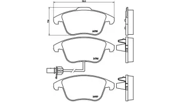Klocki hamulcowe BREMBO P85113X