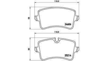 Klocki hamulcowe BREMBO P85118