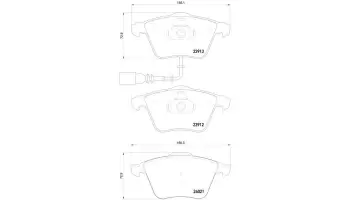 Klocki hamulcowe BREMBO P85129