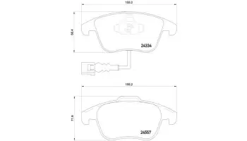 Klocki hamulcowe BREMBO P85130