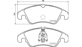 Klocki hamulcowe BREMBO P85145