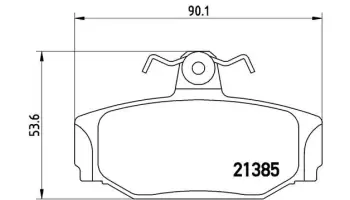 Klocki hamulcowe BREMBO P86009