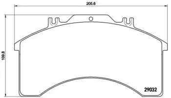 Klocki hamulcowe BREMBO PA6015