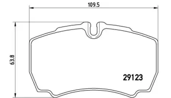 Klocki hamulcowe BREMBO PA6023
