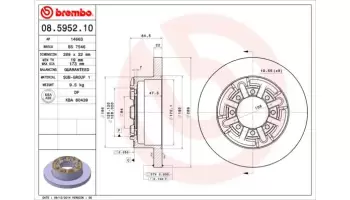 Tarcze hamulcowe BREMBO 08.5952.10
